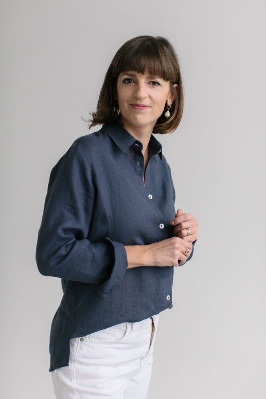 Koszula lniana / denim